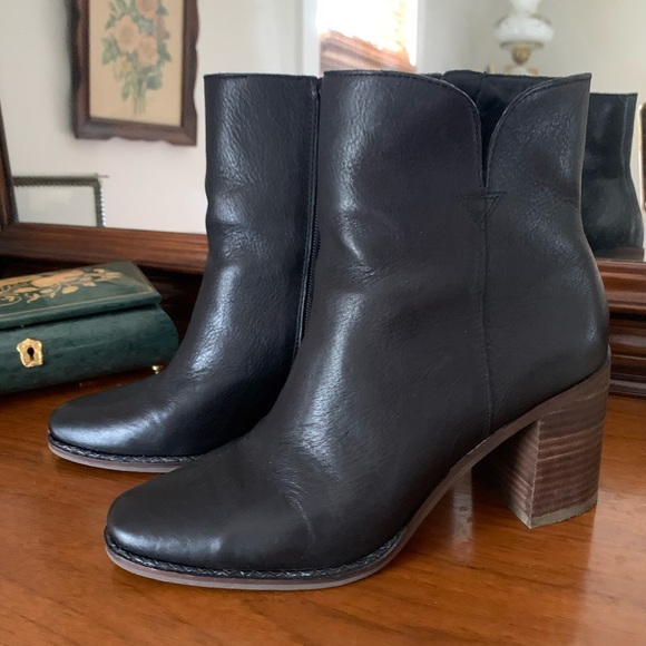 Lucky Brand Black Heeled Boots - Picture 1 of 3
